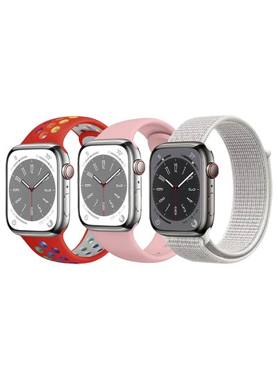 Buy 3pcs Watchband Replacement for Apple Watch 49/45/44/42mm Series 8/7/6/5/4/SE in UAE