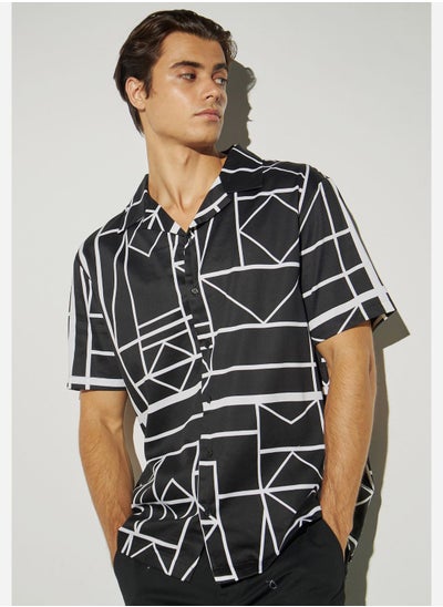 Buy Printed Regular Fit Shirt in Saudi Arabia