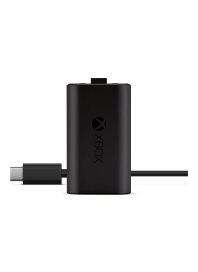 Buy Xbox Play and Charge Kit Rechargeable Battery With USB Type-C Cable For Xbox 360 Black in Saudi Arabia