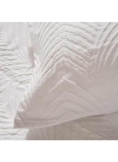 Buy Ttc Winnie Textured 5-Piece King Comforter Set 240X260Cm - White in UAE