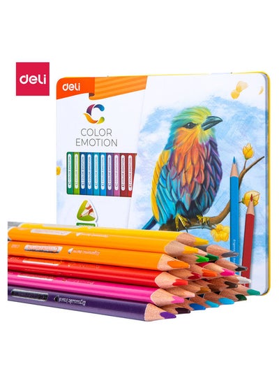 Buy 24 Colored Pencil Metal Box in Egypt