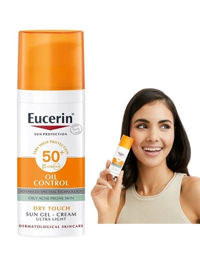 Buy Eucerin Sun Gel Cream Oil Control SPF50+(50ml),Have An Ultra Lightn And Non Greasy Texture,Superior Sunscreen For All Skin Types, Long Lasting Dry Matt Finish And Anti Shine Effect in Saudi Arabia