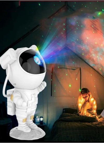 اشتري Star Projector Galaxy Night Light Astronaut Starry Nebula Ceiling LED Lamp Kids Room Decor Aesthetic 360°Rotation Magnetic Head Light في الامارات