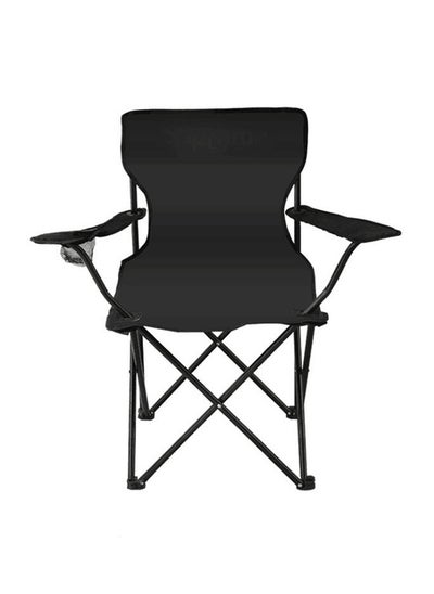 Buy Outdoor folding camping chair Portable folding camping chair suitable for fishing and outdoor play - black in Saudi Arabia