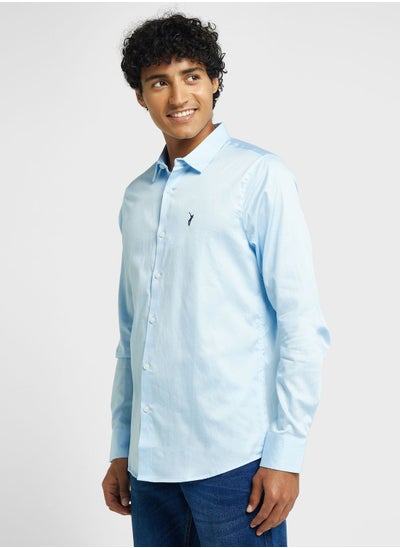 Buy Thomas Scott Classic Slim Fit Spread Collar Casual Shirt in UAE