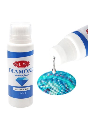 اشتري Diamond Painting Sealer 5D Diamond Painting Sealer Glue, 120ml Diamond Art Sealer for Shine Effect & Permanent Hold Diamond Painting Conserver for Diamond Painting, Puzzles, and DIY Craft في السعودية