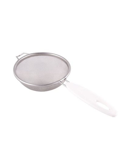 اشتري Stainless Steel Strainer Moon, 22 cm-Silver,White في الامارات