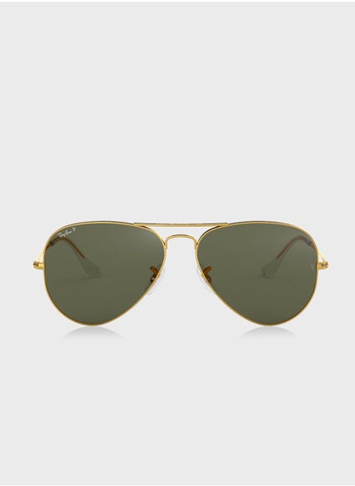 Buy 0Rb3025 Aviator Large Metal Sunglasses in UAE