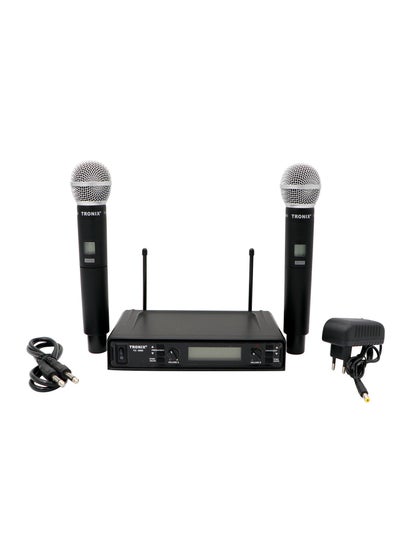 اشتري TRONIX TU5080 Dual Wireless Handheld Microphone System 2 Pieces Set في الامارات