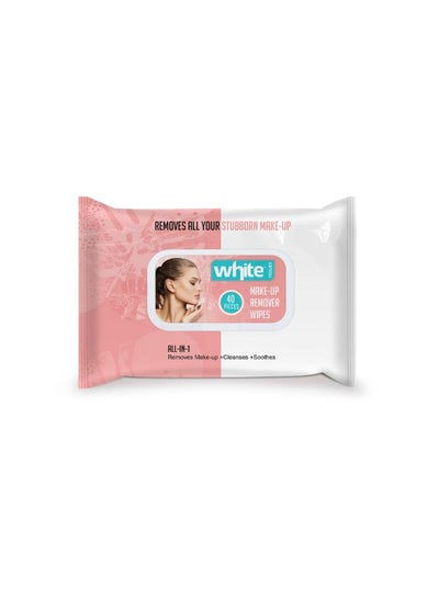 Buy White Make-Up Remover Wipes | 40 Wipes in Egypt
