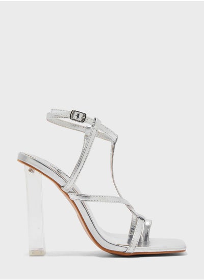 اشتري Strappy Clear Heel Sandal في السعودية