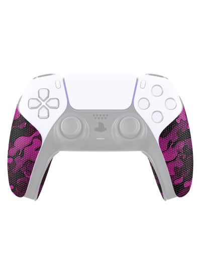 Buy PlayVital Anti-Skid Sweat-Absorbent Controller Grip for PS5 Controller, Professional Textured Soft Rubber Pads Handle Grips for PS5 Controller - Rose Red Black Camouflage - PFPJ066 in Egypt