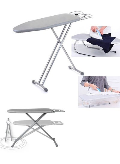 Buy Home Ironing Board with Shoulder Wing Folding 7 Step Height Adjustment Strong Iron Rest and Laundry Rack（90*30cm）Ironing Board with Retractable Iron Rest Hat-resistant Cover with Thick Padding ajustab in Saudi Arabia