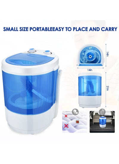 Buy 2 In 1 Mini Shoe And Cloth Washing Machine Blue/White in UAE