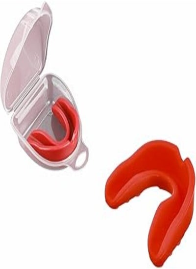 اشتري Generic Silicone Mouth Guard With Box For Various Sports - Red في مصر