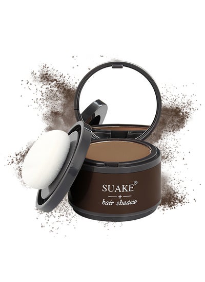 Buy Hair Shadow Powder with Puff Touch Instantly Natural Magical Quick Cover Hairline Powder Hair Root Dye Hair Root Concealer for Thinning Hair to Beautify Forehead Curves 4G Brown in Saudi Arabia