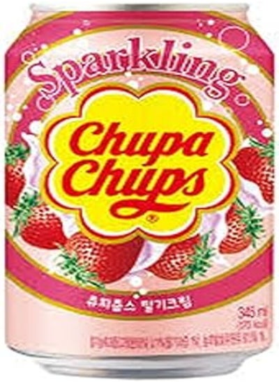 اشتري Namyang Chupa Chups Sparkling Drink Strawberry Cream, 345ml في مصر