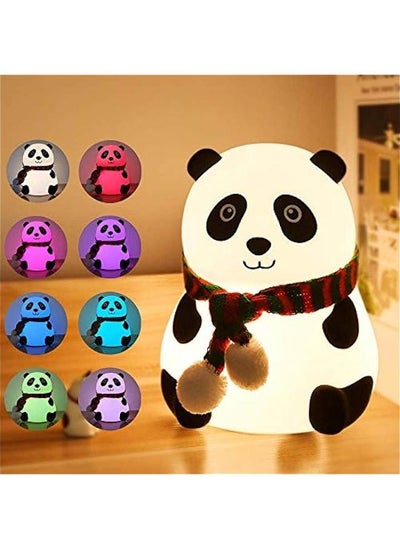 Buy Night Light for Kids, 7-Color Silicone Big Eyes Panda Nursery Lights, USB Rechargeable LED Lamp for Kids, Baby, Children, Bedrooms in Saudi Arabia