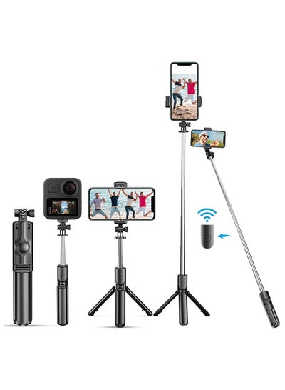 Extendable Selfie Stick, Bluetooth Selfie Stick with Tripod Stand