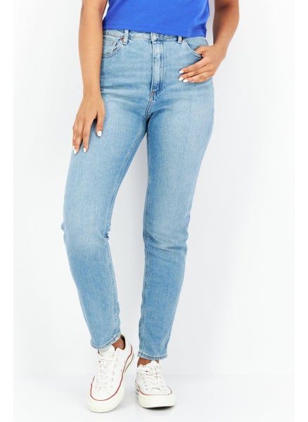 اشتري Women High Rise Washed Stretchable Denim Jeans, Blue في الامارات