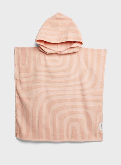 Buy Terry Beach Hooded Towel 6-9 Surf- Ice Pink in UAE