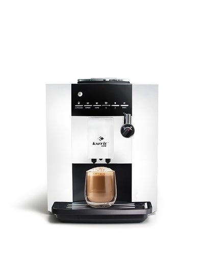 اشتري ماكينة صنع القهوة الأوتوماتيكية بالكامل من حبوب الكوب إلى الكوب، ماكينة صنع رغوة الحليب الأوتوماتيكية و6 أنواع من القهوة، لون أبيض في الامارات