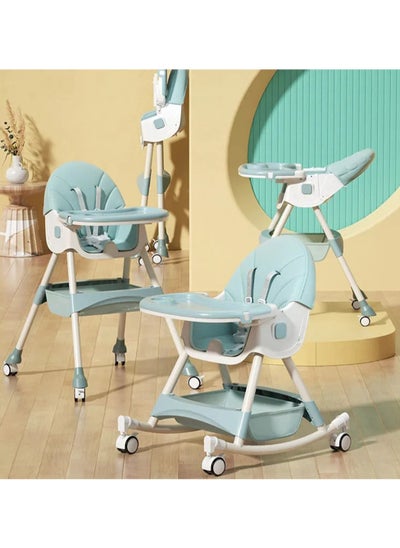 Buy Adjustable Multifunctional Portable Foldable Dining Highchair With Removable Tray in Saudi Arabia