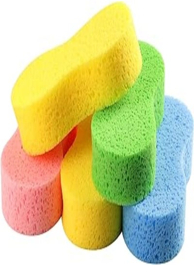 Buy Temede Car Wash Sponge, Large All Purpose Sponges for Cleaning, 2.4in Thick Foam Scrubber Kit, Sponges for Dishes, Tile, Bike, Boat, Easy Grip Sponge for Kitchen, Bathroom, Household Cleaning, 5pcs in Egypt