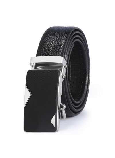 Buy 130CM Creative Casual Versatile Wear Resistant Leather Automatic Buckle Belt in UAE