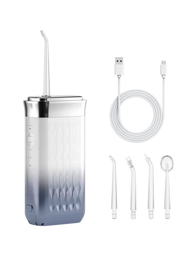 اشتري Cordless Water Flosser, Portable Intelligent Teeth Cleaning Water Flosser, Strong Flow Electric Rechargeable Oral Irrigator for Gum, Braces Care في الامارات