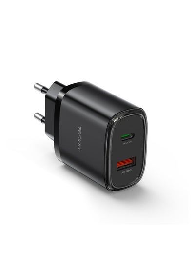 اشتري YC50 20W Fast Charging Home Charger | Type-C and USB-A Port Charger Adapter في مصر