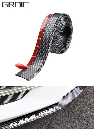 Car Front Lip Spoiler Universal Front Bumper Lip Protector Spoiler Rubber  Body Trim 8.2ft…