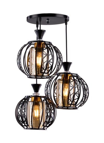 Buy Modern pendant mesh 1243 black - 3 bulbs in Egypt