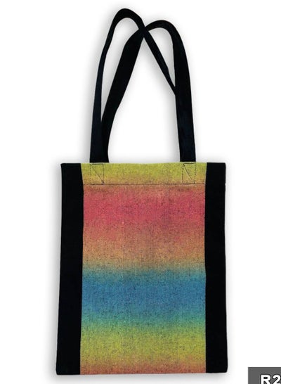 Buy Color gradation casual printed linen tote bag in Egypt