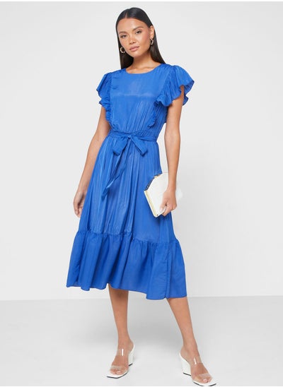 Buy Ruffle Sleeve Dress in Saudi Arabia