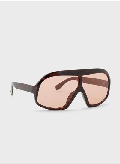 اشتري Oversized Shield Sunglasses في الامارات