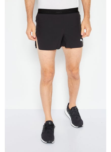 Buy Men Sportswear Fit Running Shorts, Black in Saudi Arabia