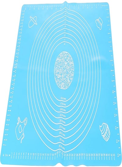 Buy MT Silicone Dough Mat, Blue - 40 x 60 cm in Egypt