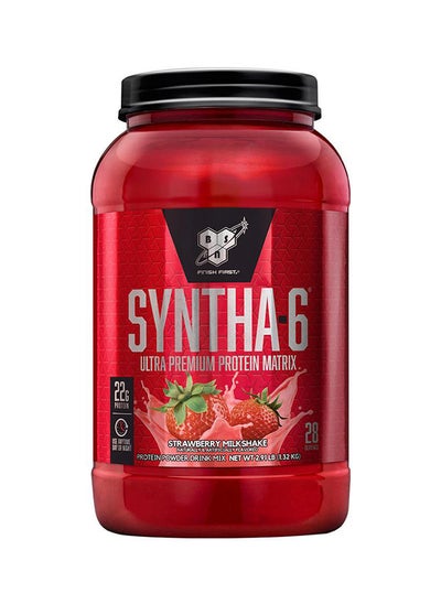 اشتري Syntha-6 Ultra Premium Protein Matrix, Whey Protein Powder, Micellar Casein, Milk Protein Isolate Powder - Strawberry Milkshake, 2.91 Lbs, 28 Servings (1.32 KG) في الامارات