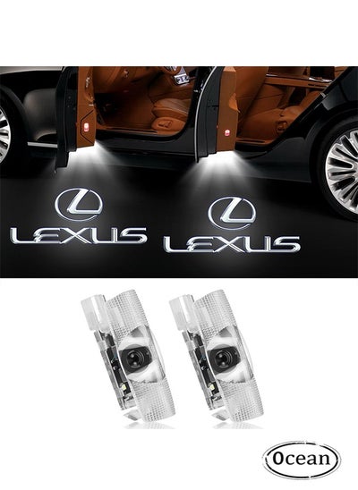 اشتري 2 Pack LED Car Door Logo Light Courtesy Projector Laser Welcome Lights في السعودية