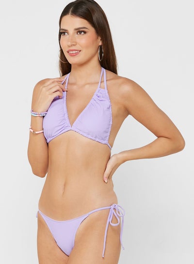 Buy Ruched Halter Neck Bikini in UAE