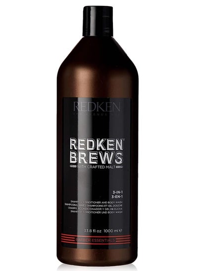Buy REDKEN- Brews 3-in-1 Shampoo, Conditioner and Body Wash in Egypt