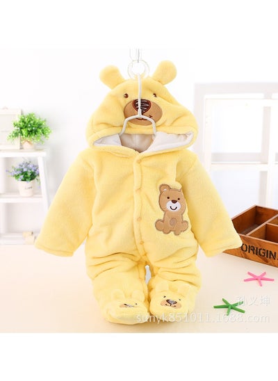 Buy Infant Autumn And Winter Hooded And Thickened Jumpsuit in Saudi Arabia