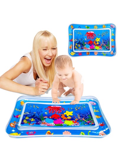 اشتري Inflatable Water Mat Tummy Time Mat Premium Baby Water Play for Infants and Toddlers Toys for 3 to 24 Months Strengthen Your Baby's Muscles Portable Activity Center Water Mat في الامارات