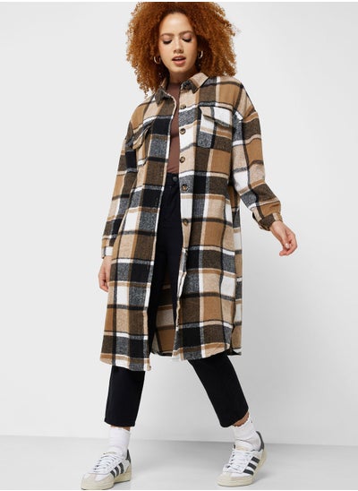 Buy Check Long Jacket in UAE