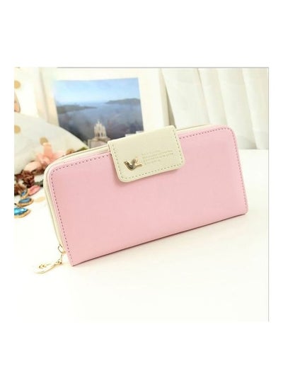 Buy Zip Around Wallet Blue/Pink in UAE