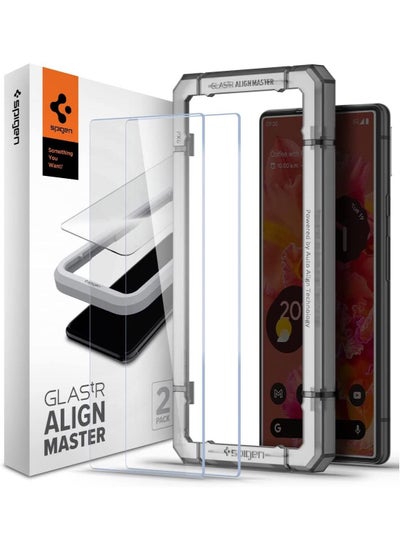 Buy GLAStR Align Master for Google Pixel 6 Screen Protector Premium Tempered Glass - [Case Friendly - 2 PACK] in UAE