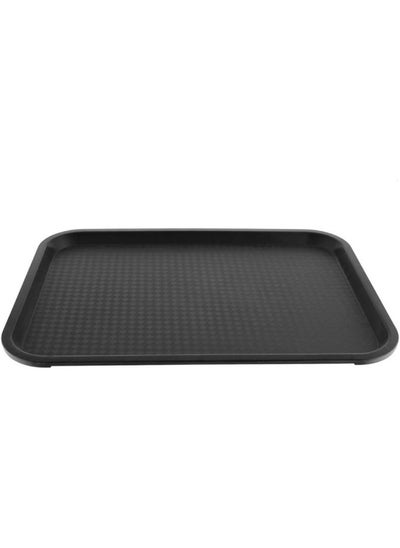 اشتري Polypropylene Fast Food Tray 81340K, 45.5 X 35.8 Cm, Black في الامارات