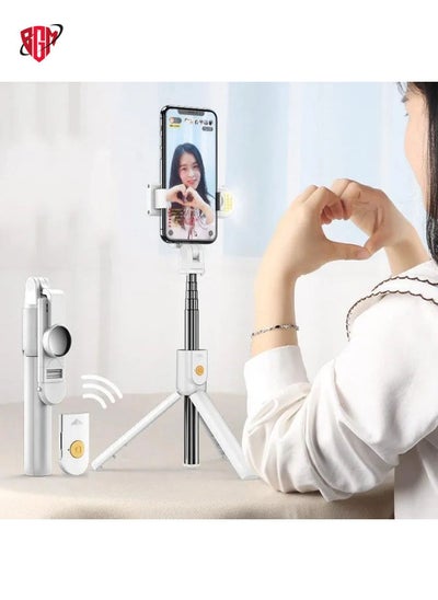 اشتري الهاتف المحمول Bluetooth Selfie Stick Live Bracket ، المواصفات: K10s (مع ملء Light White) في الامارات