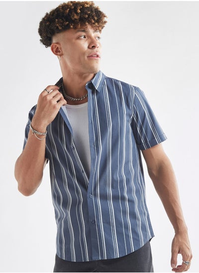 Buy Striped  Regular
  Fit Shirts in Saudi Arabia